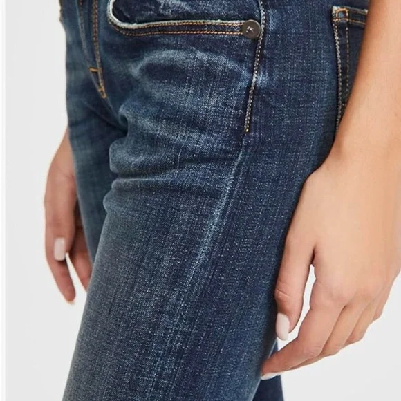 R13 Boy Skinny Jeans - 25washed in cold/hung to drycolor is vintage dark